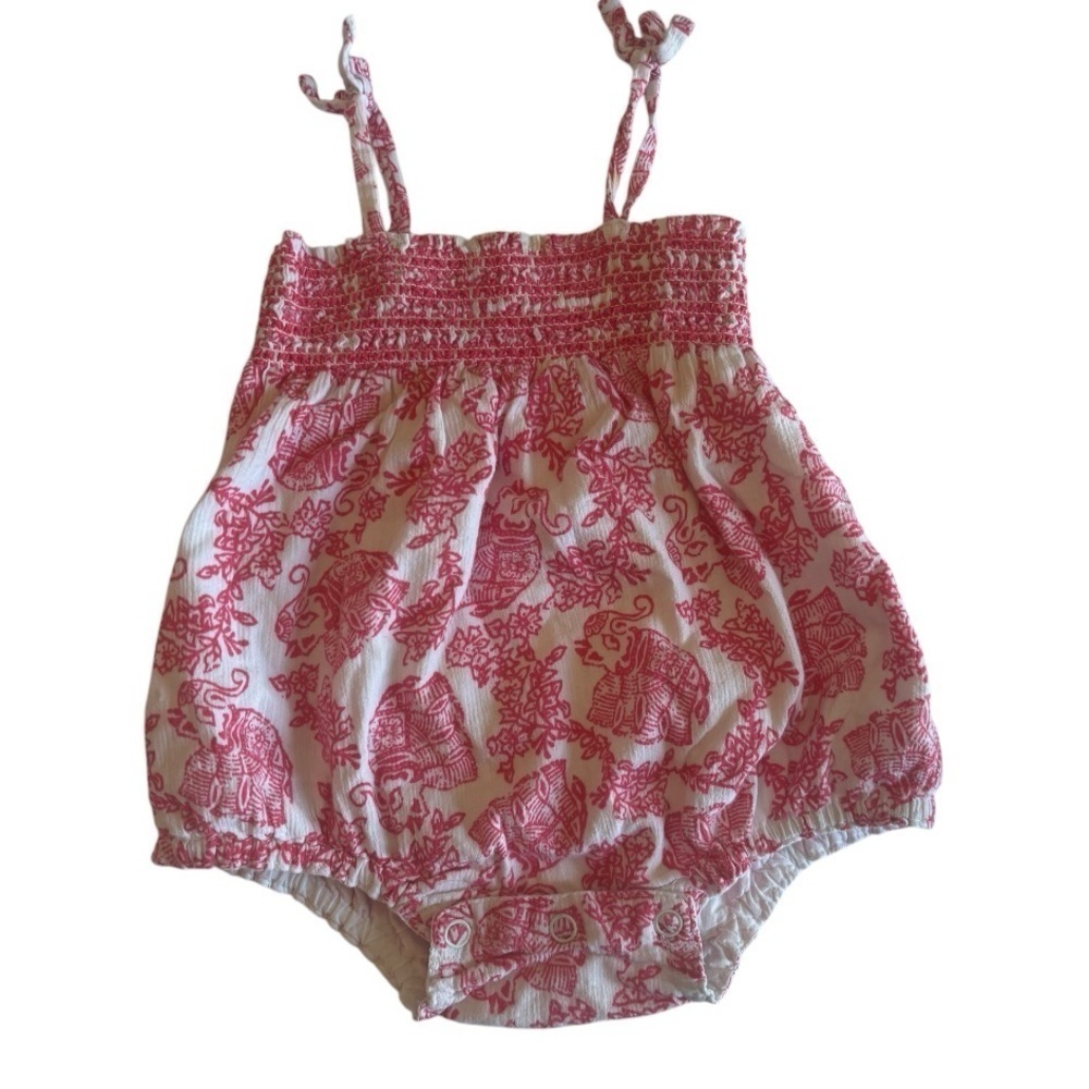 Calypso St. Barth for Target Red and White Romper Size 6 Months
